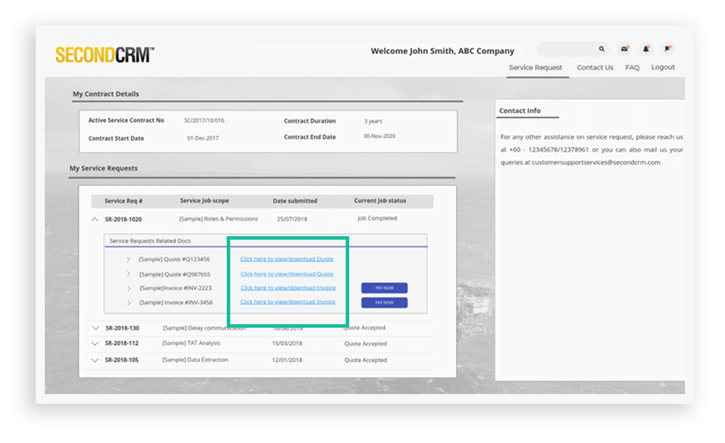 Online Approval of Quote & Invoices